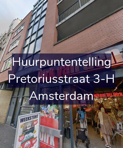 Foto gevel Huurpuntentelling voor Pretoriusstraat 3-H, Amsterdam