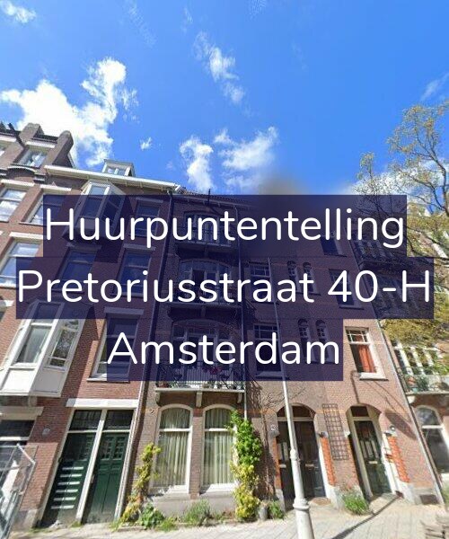 Foto gevel Huurpuntentelling voor Pretoriusstraat 40-H, Amsterdam