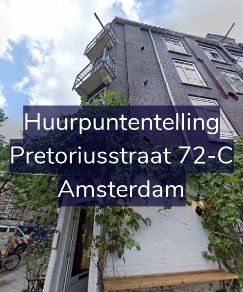Foto gevel Huurpuntentelling voor Pretoriusstraat 72-C, Amsterdam