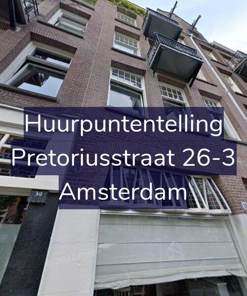 Foto gevel Huurpuntentelling voor Pretoriusstraat 26-3, Amsterdam