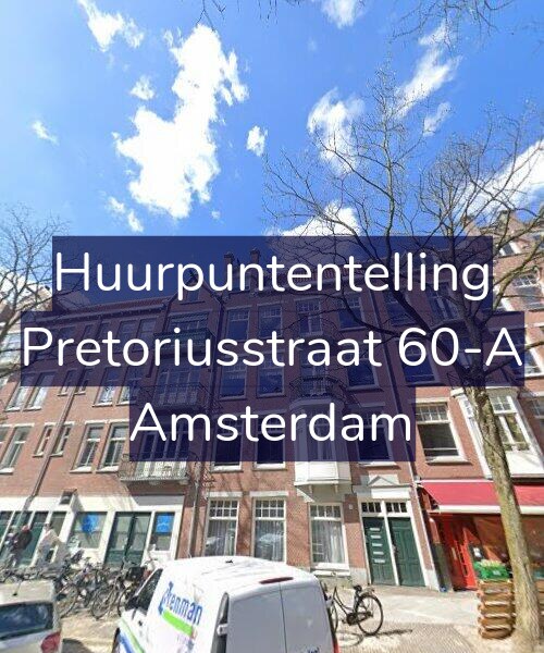 Foto gevel Huurpuntentelling voor Pretoriusstraat 60-A, Amsterdam