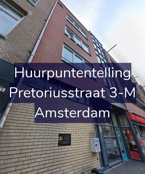 Foto gevel Huurpuntentelling voor Pretoriusstraat 3-M, Amsterdam