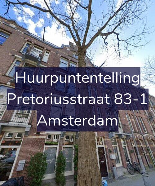 Foto gevel Huurpuntentelling voor Pretoriusstraat 83-1, Amsterdam