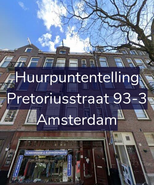 Foto gevel Huurpuntentelling voor Pretoriusstraat 93-3, Amsterdam
