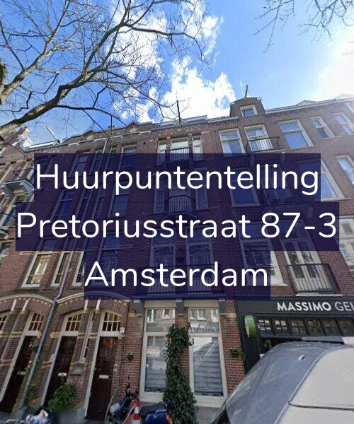 Foto gevel Huurpuntentelling voor Pretoriusstraat 87-3, Amsterdam