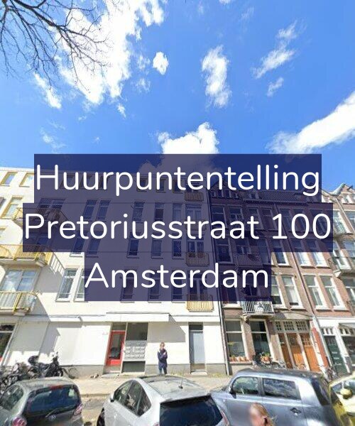 Foto gevel Huurpuntentelling voor Pretoriusstraat 100, Amsterdam