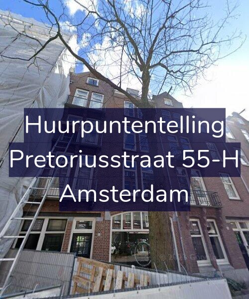 Foto gevel Huurpuntentelling voor Pretoriusstraat 55-H, Amsterdam