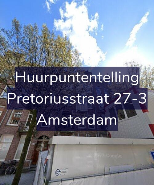 Foto gevel Huurpuntentelling voor Pretoriusstraat 27-3, Amsterdam
