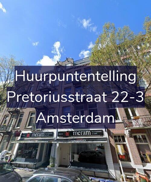 Foto gevel Huurpuntentelling voor Pretoriusstraat 22-3, Amsterdam