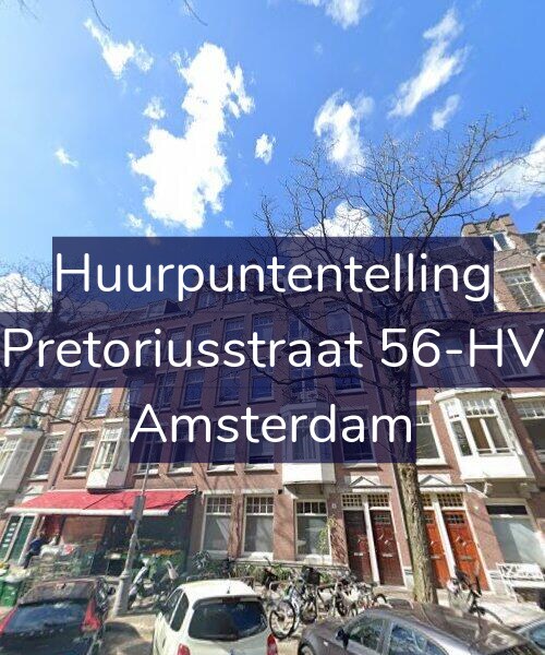 Foto gevel Huurpuntentelling voor Pretoriusstraat 56-HV, Amsterdam
