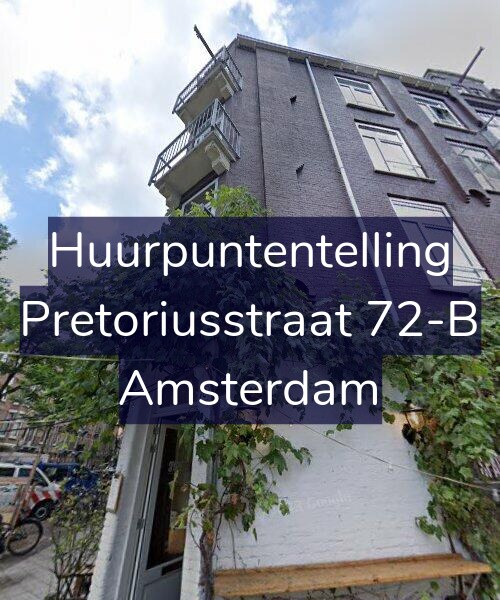 Foto gevel Huurpuntentelling voor Pretoriusstraat 72-B, Amsterdam