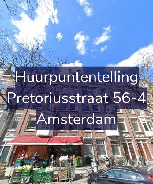 Foto gevel Huurpuntentelling voor Pretoriusstraat 56-4, Amsterdam