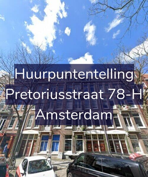 Foto gevel Huurpuntentelling voor Pretoriusstraat 78-H, Amsterdam