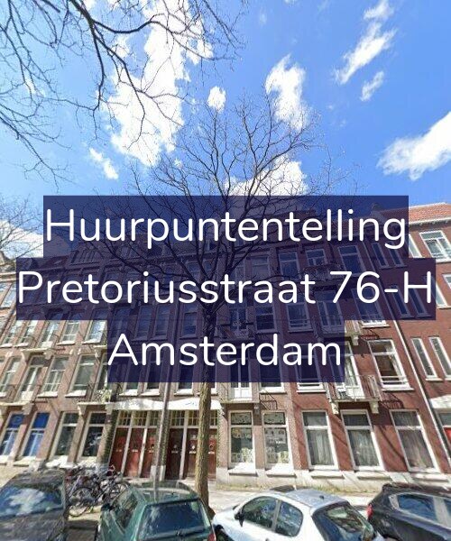 Foto gevel Huurpuntentelling voor Pretoriusstraat 76-H, Amsterdam