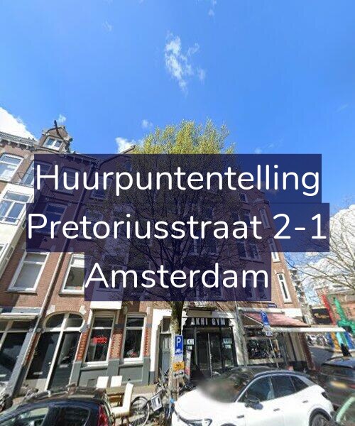Foto gevel Huurpuntentelling voor Pretoriusstraat 2-1, Amsterdam
