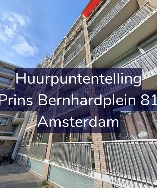Foto gevel Huurpuntentelling voor Prins Bernhardplein 81, Amsterdam