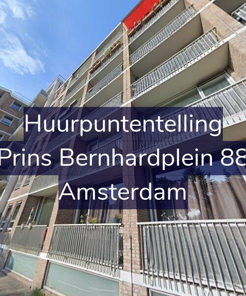 Foto gevel Huurpuntentelling voor Prins Bernhardplein 88, Amsterdam