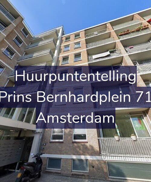 Foto gevel Huurpuntentelling voor Prins Bernhardplein 71, Amsterdam