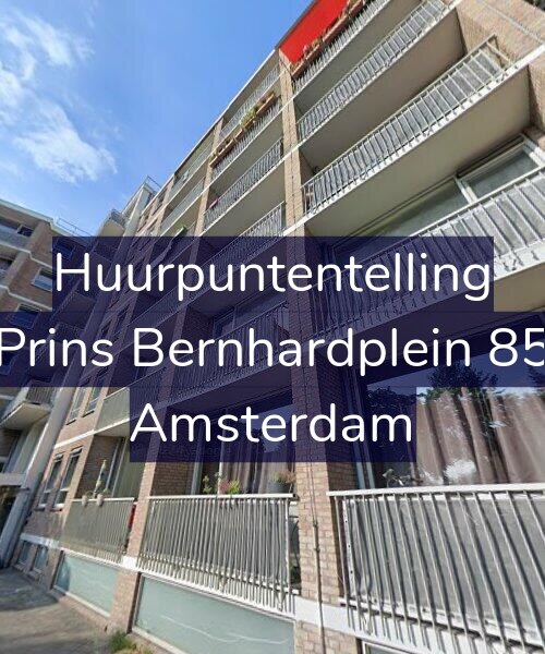 Foto gevel Huurpuntentelling voor Prins Bernhardplein 85, Amsterdam