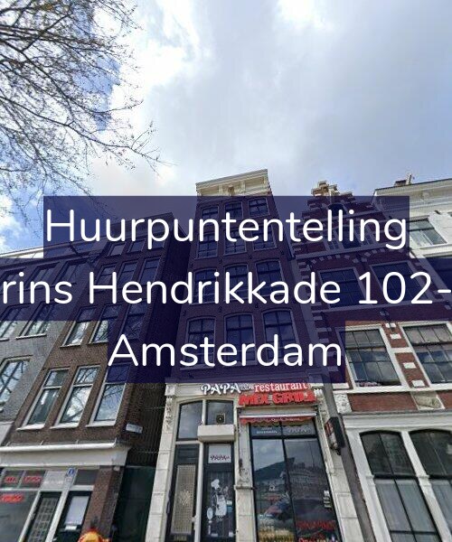 Foto gevel Huurpuntentelling voor Prins Hendrikkade 102-3, Amsterdam