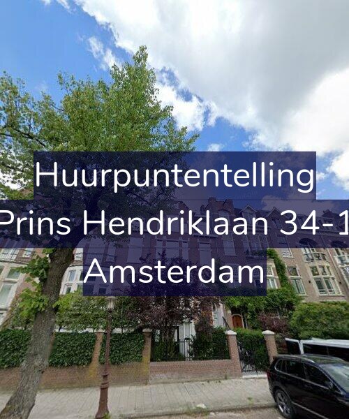Foto gevel Huurpuntentelling voor Prins Hendriklaan 34-1, Amsterdam