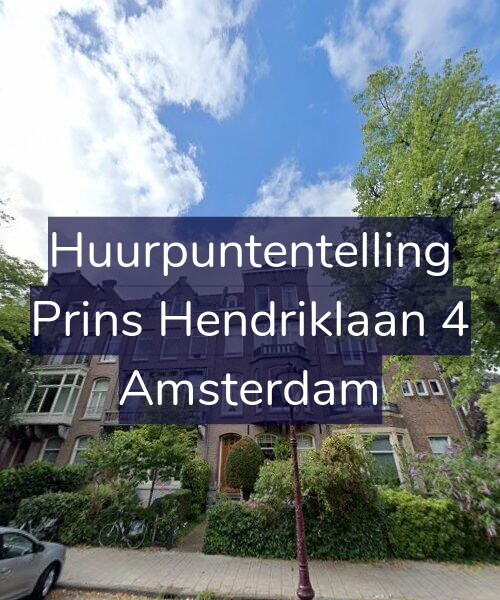 Foto gevel Huurpuntentelling voor Prins Hendriklaan 4, Amsterdam