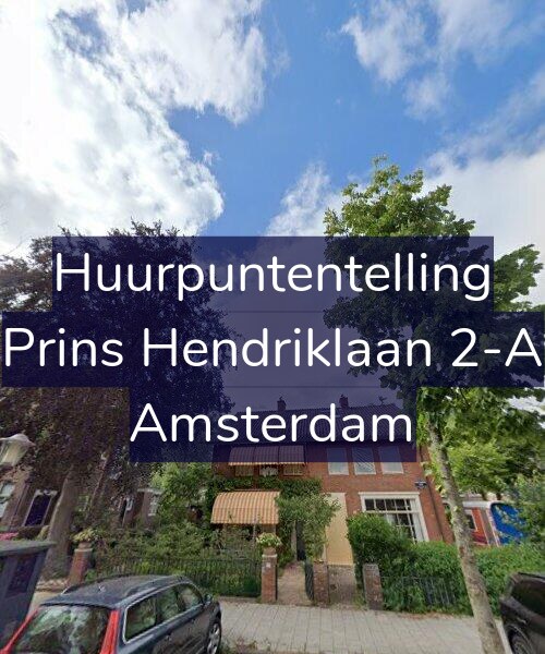 Foto gevel Huurpuntentelling voor Prins Hendriklaan 2-A, Amsterdam