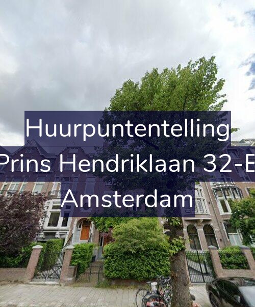 Foto gevel Huurpuntentelling voor Prins Hendriklaan 32-B, Amsterdam
