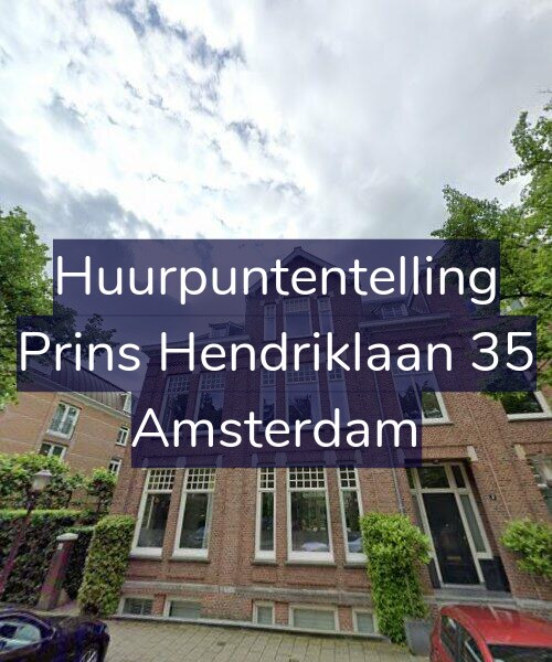 Foto gevel Huurpuntentelling voor Prins Hendriklaan 35, Amsterdam