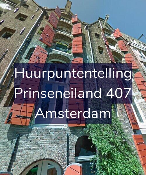 Foto gevel Huurpuntentelling voor Prinseneiland 407, Amsterdam