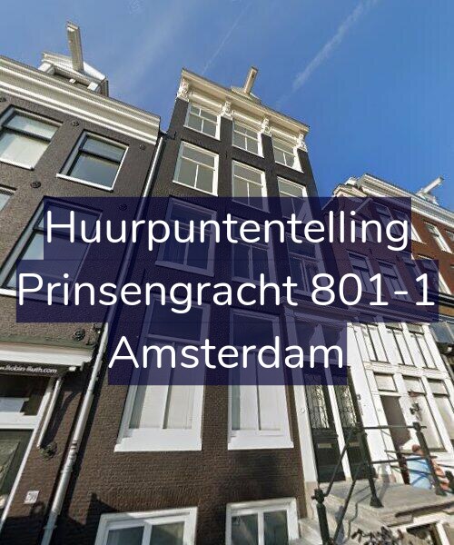 Foto gevel Huurpuntentelling voor Prinsengracht 801-1, Amsterdam