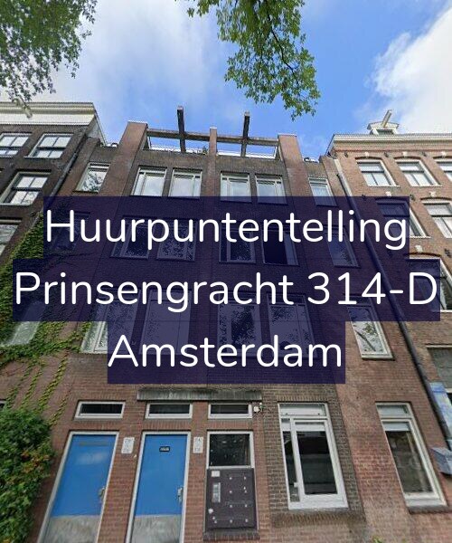 Foto gevel Huurpuntentelling voor Prinsengracht 314-D, Amsterdam