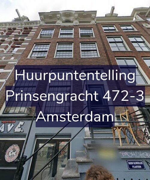 Foto gevel Huurpuntentelling voor Prinsengracht 472-3, Amsterdam