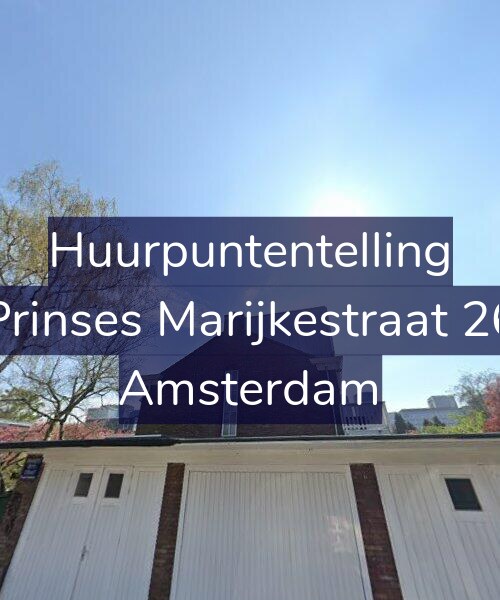 Foto gevel Huurpuntentelling voor Prinses Marijkestraat 26, Amsterdam