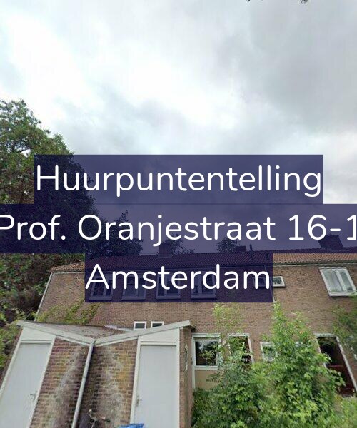 Foto gevel Huurpuntentelling voor Prof. Oranjestraat 16-1, Amsterdam