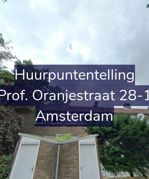 Foto gevel Huurpuntentelling voor Prof. Oranjestraat 28-1, Amsterdam
