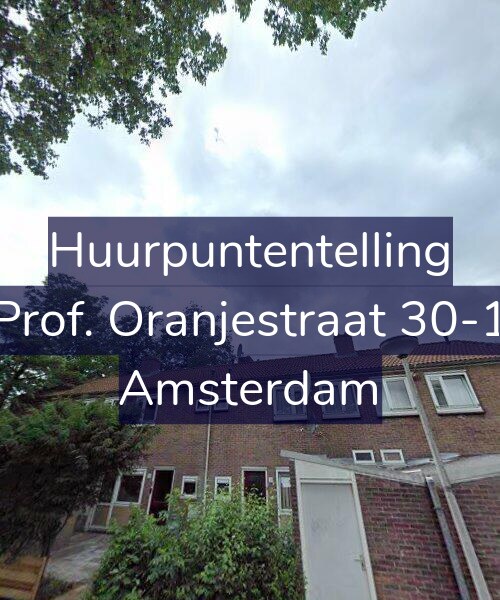 Foto gevel Huurpuntentelling voor Prof. Oranjestraat 30-1, Amsterdam