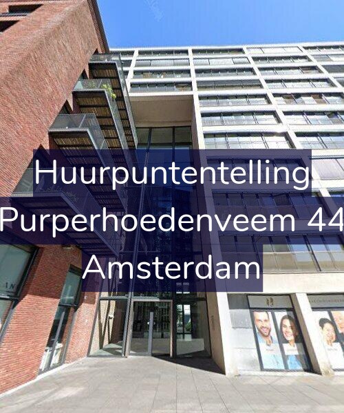 Foto gevel Huurpuntentelling voor Purperhoedenveem 44, Amsterdam