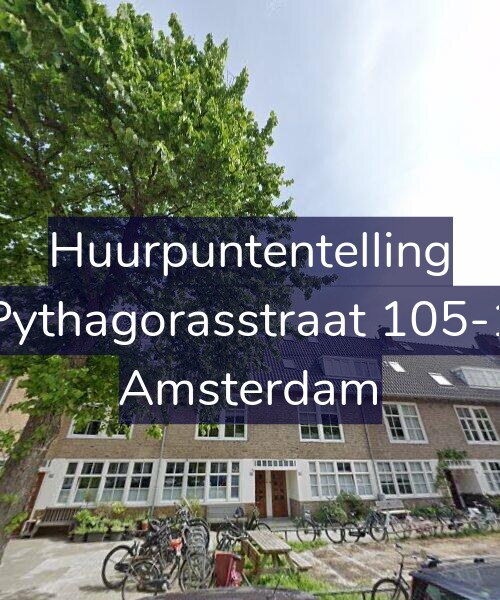 Foto gevel Huurpuntentelling voor Pythagorasstraat 105-1, Amsterdam
