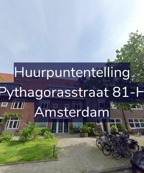 Foto gevel Huurpuntentelling voor Pythagorasstraat 81-H, Amsterdam