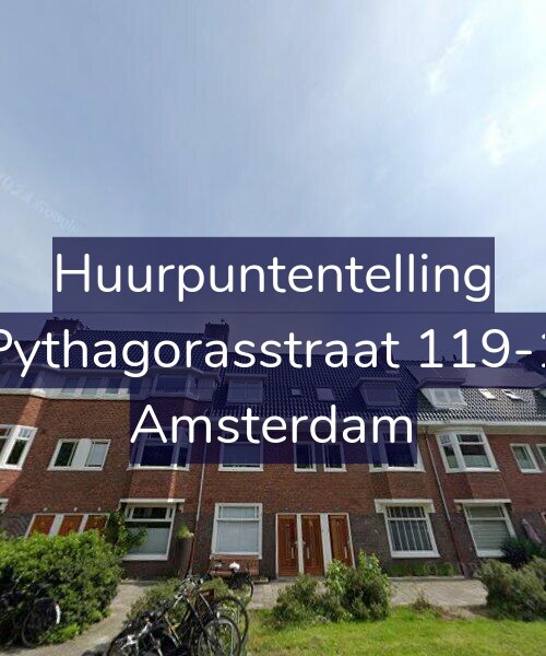 Foto gevel Huurpuntentelling voor Pythagorasstraat 119-1, Amsterdam