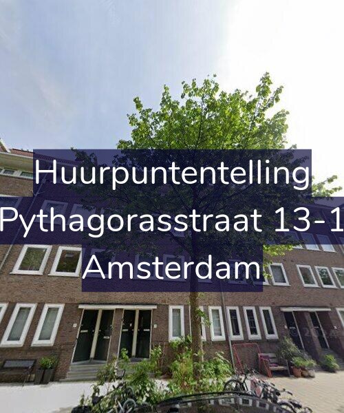 Foto gevel Huurpuntentelling voor Pythagorasstraat 13-1, Amsterdam