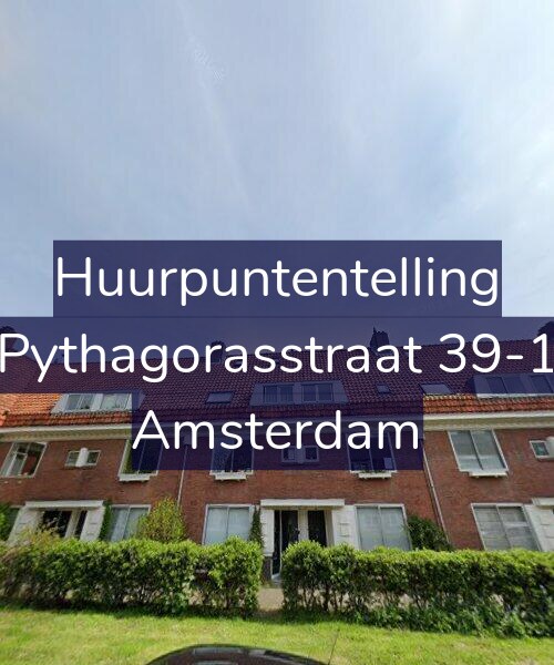 Foto gevel Huurpuntentelling voor Pythagorasstraat 39-1, Amsterdam