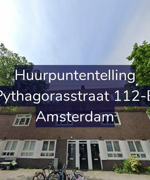 Foto gevel Huurpuntentelling voor Pythagorasstraat 112-B, Amsterdam