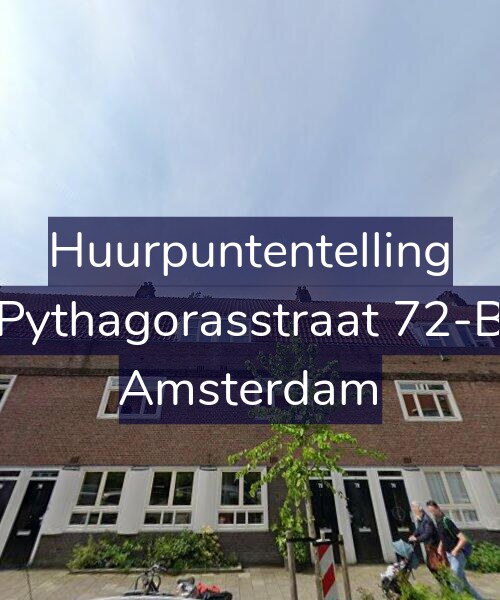Foto gevel Huurpuntentelling voor Pythagorasstraat 72-B, Amsterdam