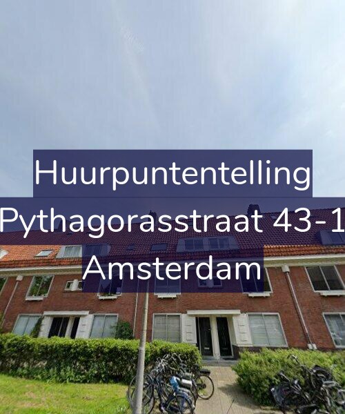 Foto gevel Huurpuntentelling voor Pythagorasstraat 43-1, Amsterdam