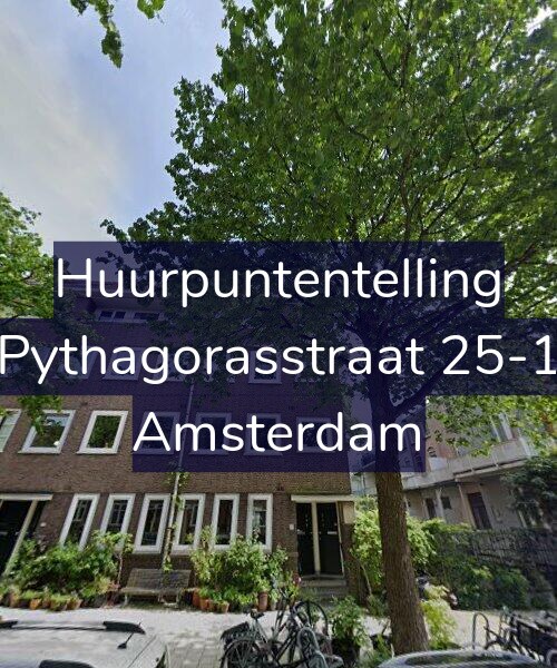 Foto gevel Huurpuntentelling voor Pythagorasstraat 25-1, Amsterdam