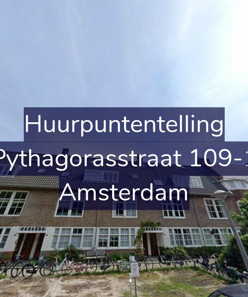 Foto gevel Huurpuntentelling voor Pythagorasstraat 109-1, Amsterdam