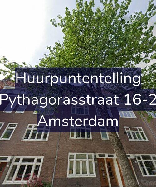 Foto gevel Huurpuntentelling voor Pythagorasstraat 16-2, Amsterdam