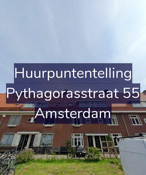 Foto gevel Huurpuntentelling voor Pythagorasstraat 55, Amsterdam